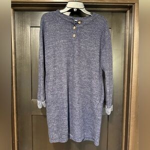 Lush Blue Knit Dress